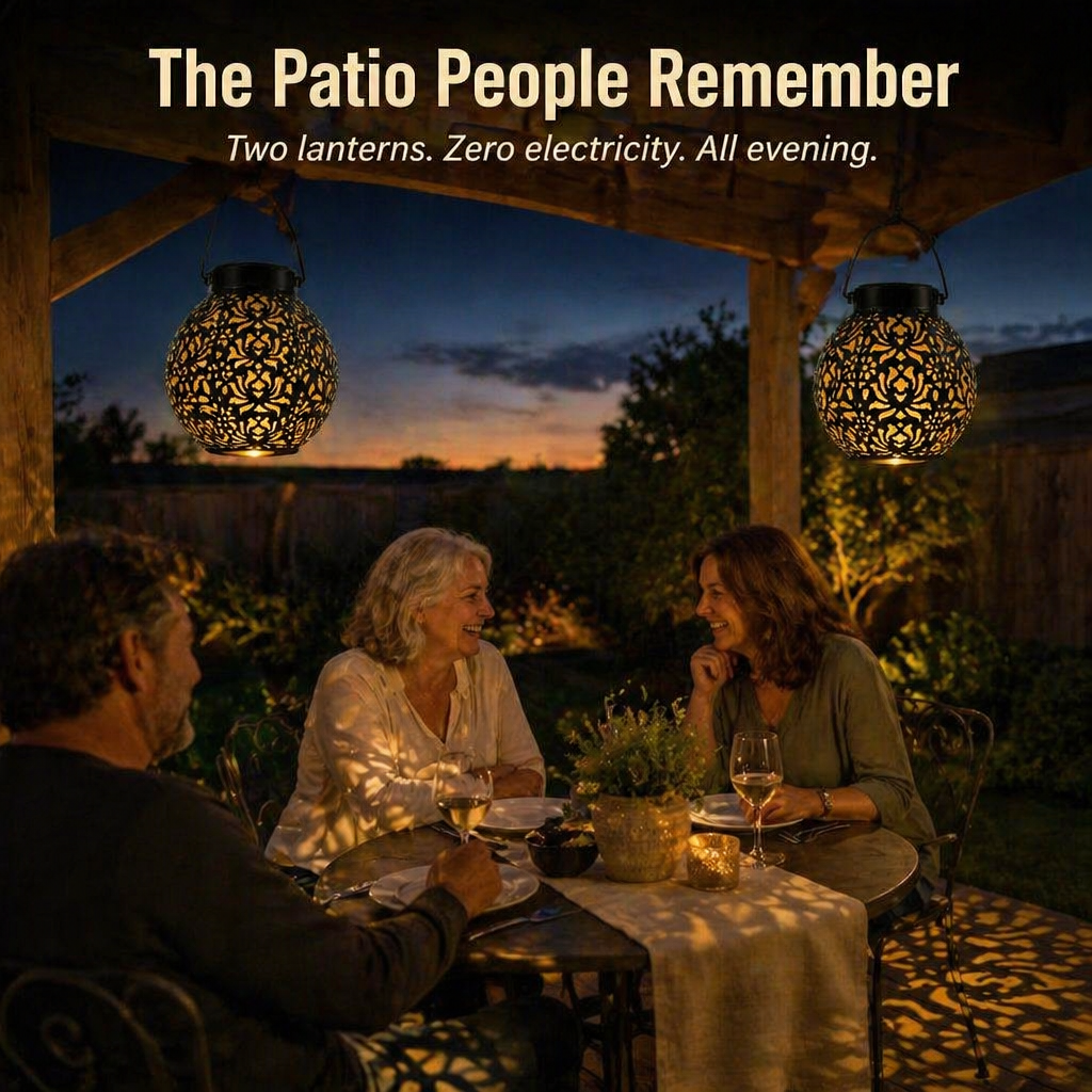 LumiFleur™ Solar Lantern — Project Enchanting Floral Shadows Throughout Your Backyard