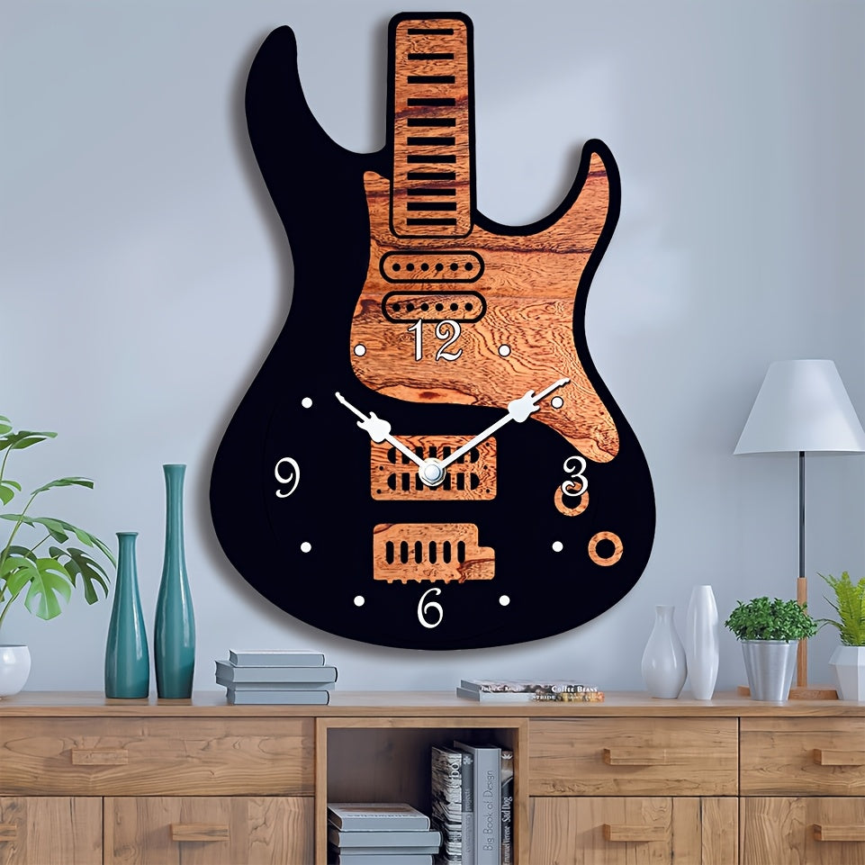 HarmonyTime – Stylish Guitar-Inspired Wall Clock for Music Aficionados