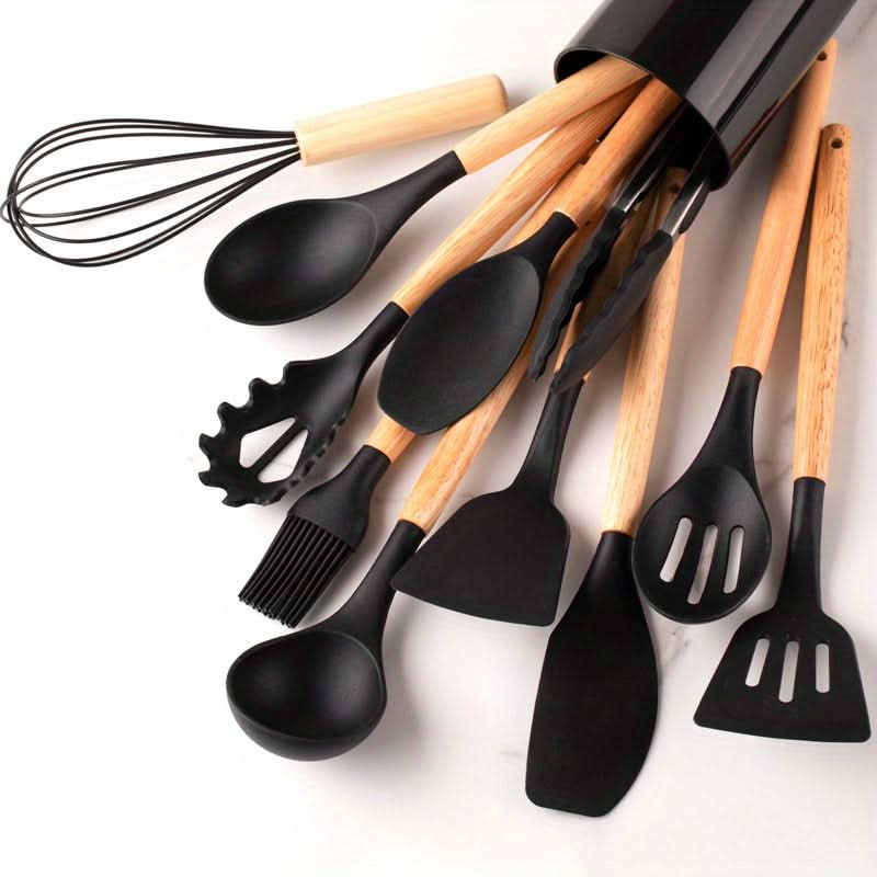 Complete 12-Piece Silicone Utensil Collection | Durable & Easy Clean
