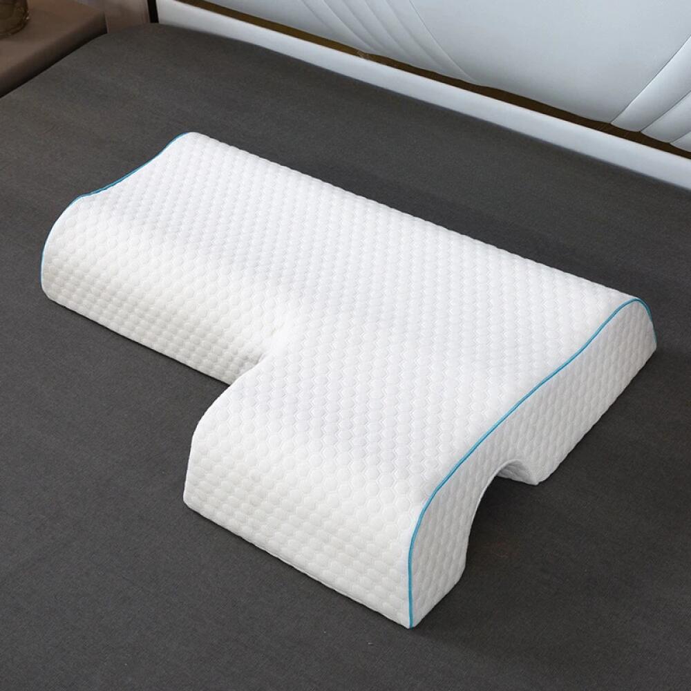 Ergonomic Side Sleeper Pillow with Cooling Gel and Arm Support