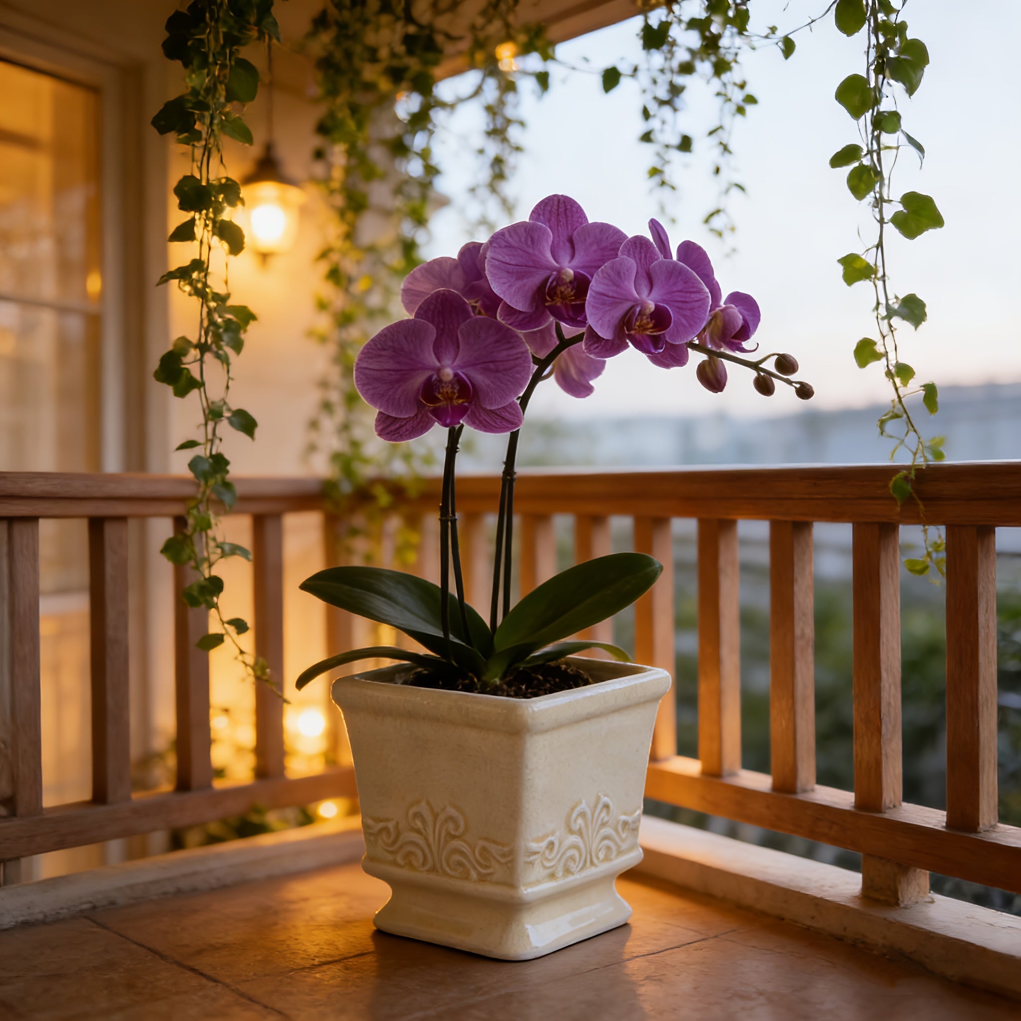 Rustic Elegance – Chic Ceramic Planter for Indoor Greens
