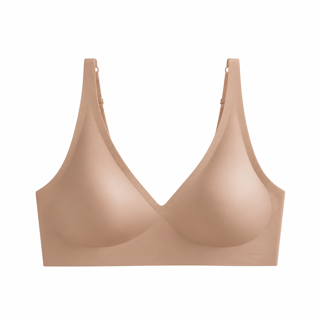 SilkenEase™ – Wire-Free V-Neck Comfort Bra, Invisible Fit
