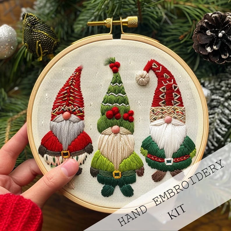 Winter Snowscape Embroidery Kit™ — Create Heartwarming Holiday Charm with Every Relaxing Stitch