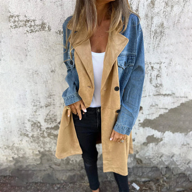 VeroDenim™ Trench — Command Every Room with Effortless Style and Confidence