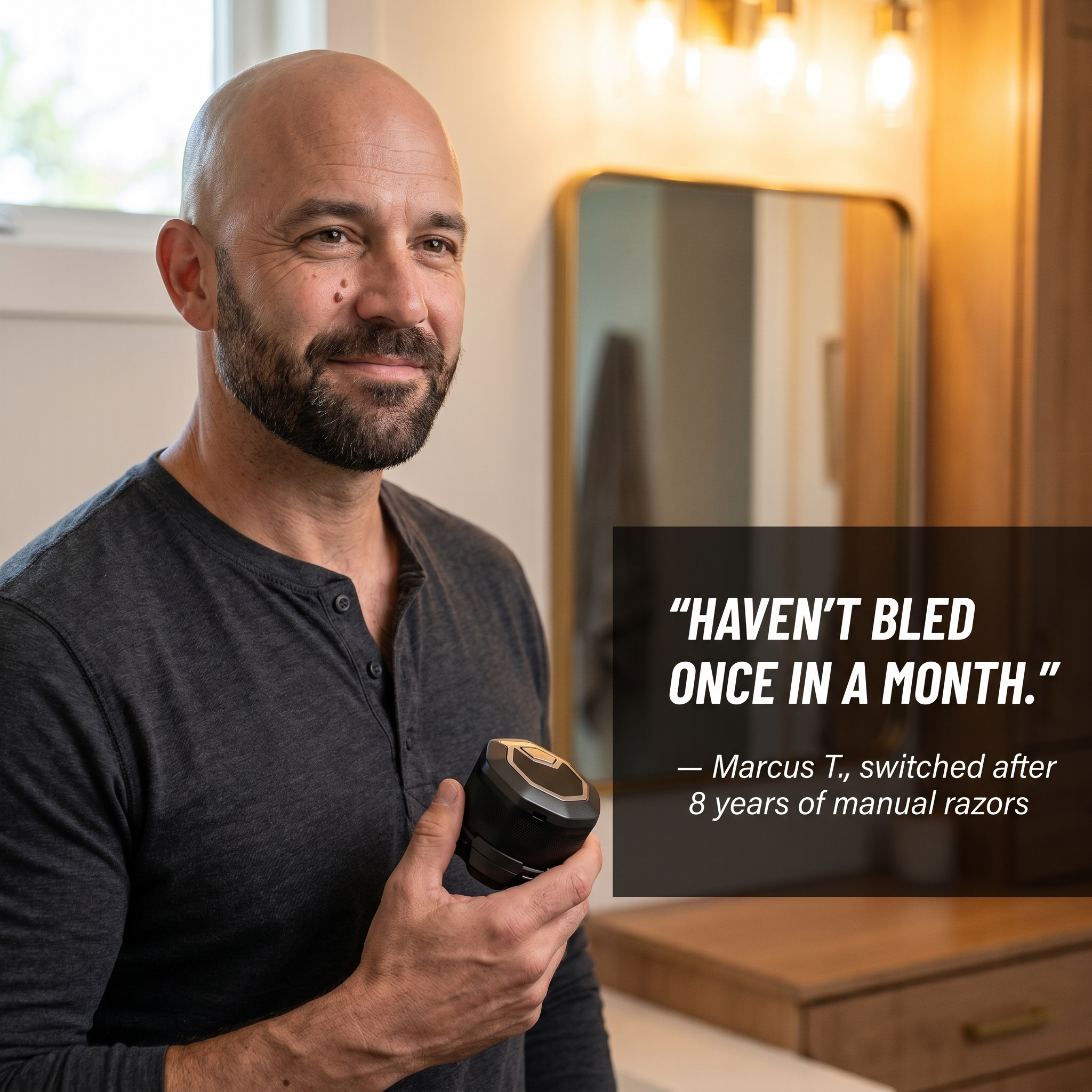 ApexGlide™ — Get a Completely Smooth Head Shave in Less Than 3 Minutes