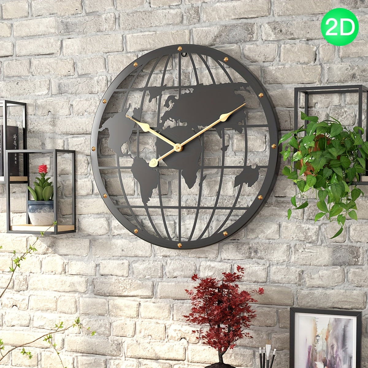 Sophisticated 40CM Decorative Metal Wall Clock