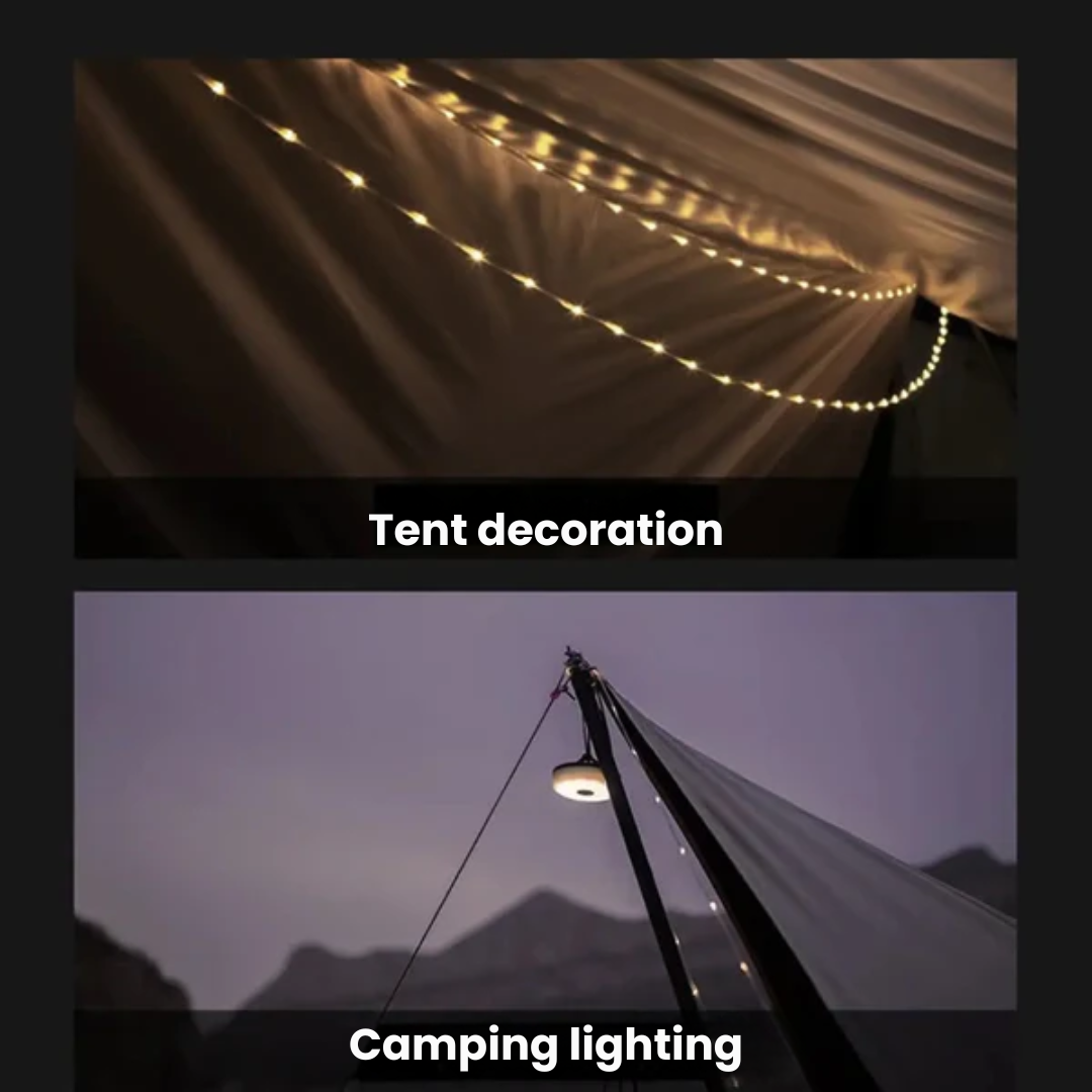 Compact LED Camping Lantern – 10M Rechargeable & Waterproof
