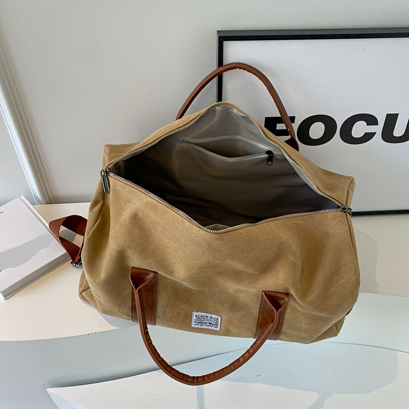 Traveler's Delight - Spacious Vintage Style Duffel Bag