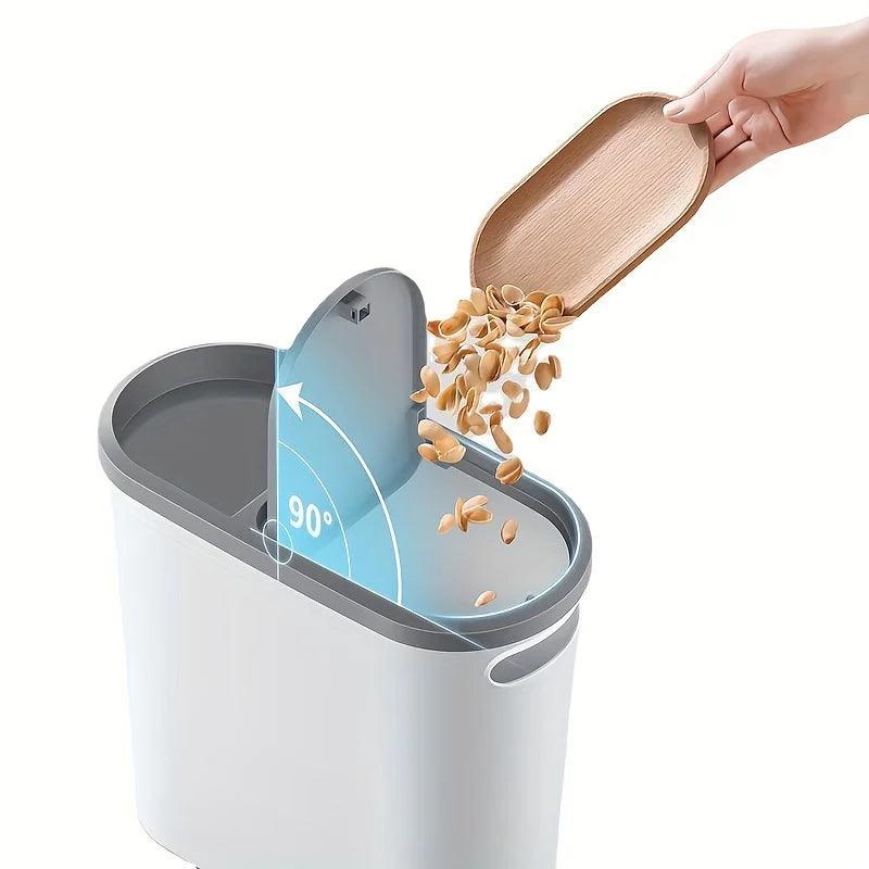 10L Whisper-Quiet Bathroom Waste Bin - Space Efficient Design