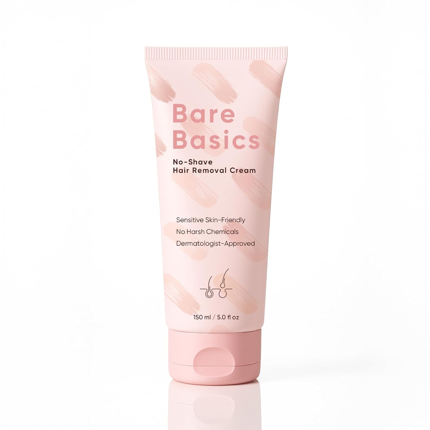 BareBasic™ No-Shave Hair Removal Cream — Smooth, Silky Skin in Minutes Without the Pain or Irritation