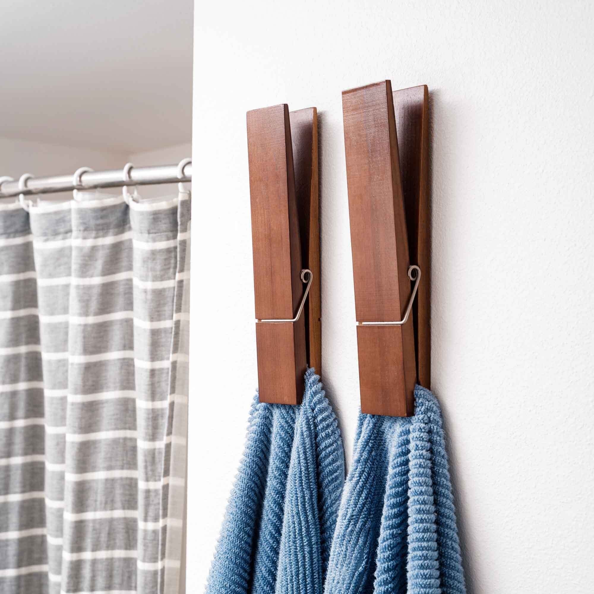 1+1 FREE | Clothespin Towel Holder – Add Cozy Rustic Charm and Strong Grip to Your Home