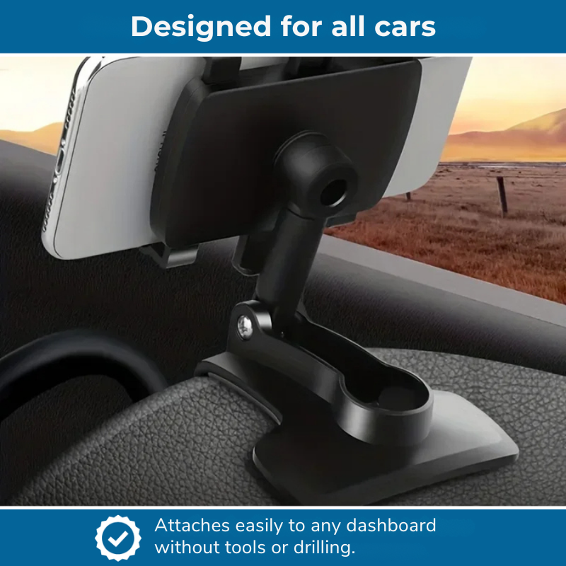 GripMaster™ — Drive Confidently with a Phone Mount That Holds Tight Through Every Bump