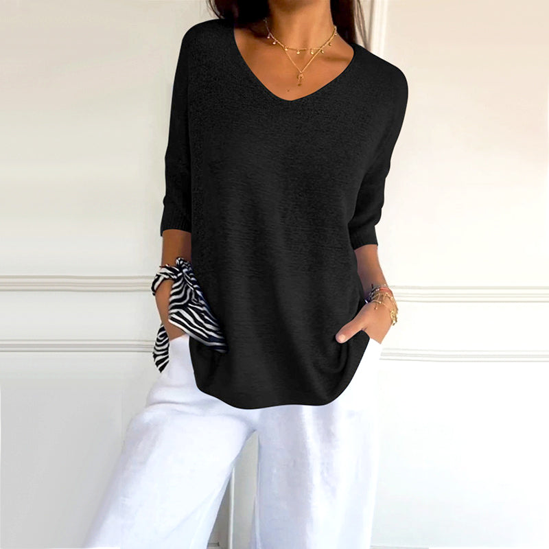 VelloraFlex™ V-Neck Shirt — Experience Effortless Comfort and Confident Style That Moves With You All Day