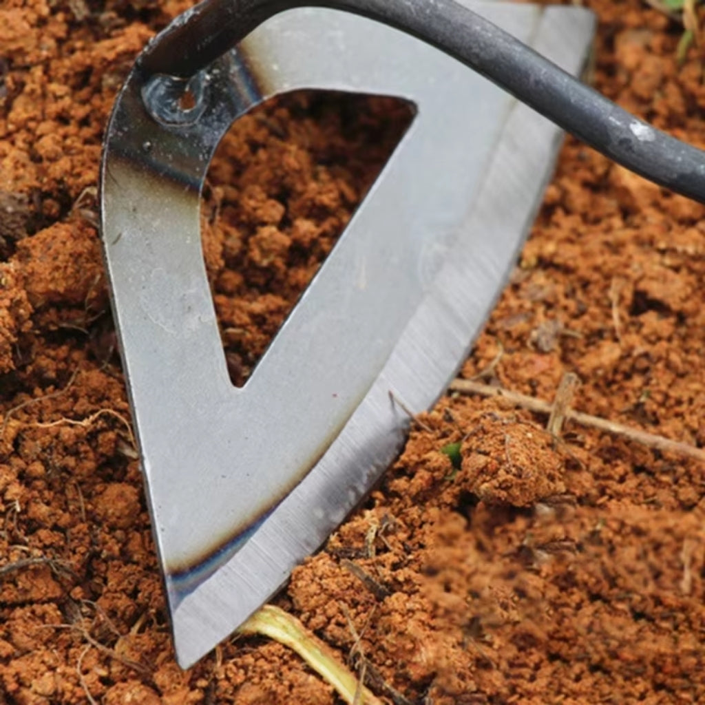 Weeding Tool | Upright Weed Pulling Without Bending | Hollow Forged Steel Blade | RootPath