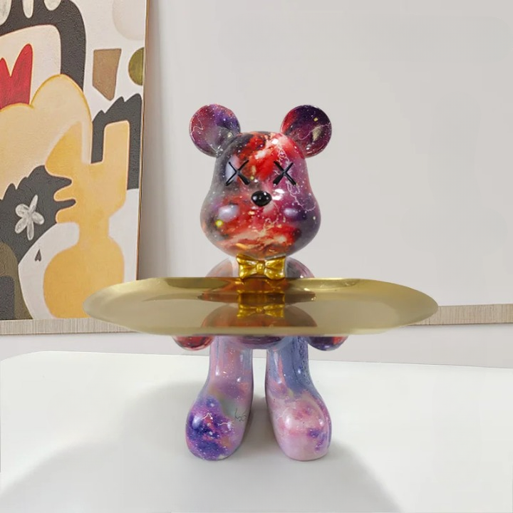 Charming Bear Figurine with Secret Storage for Essentials