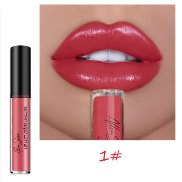 12 Shades of Creamy Lipstick - Colorful Texture