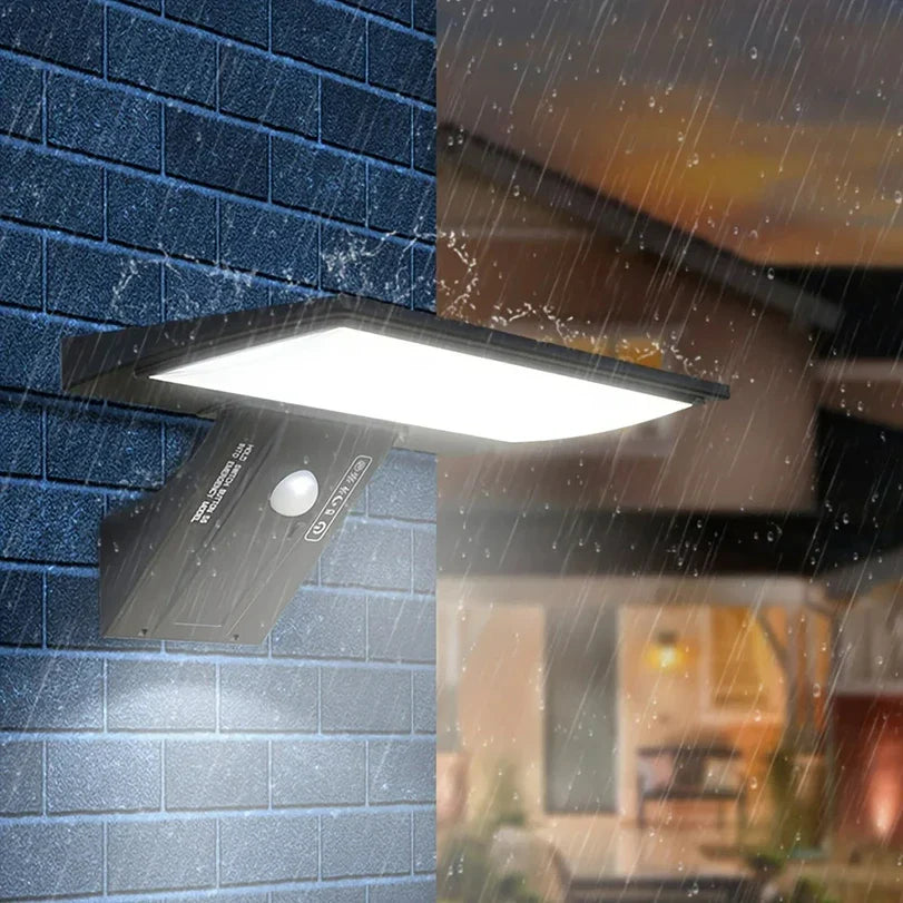 Solar Powered LED Wall Light with Motion Sensor & Remote Control