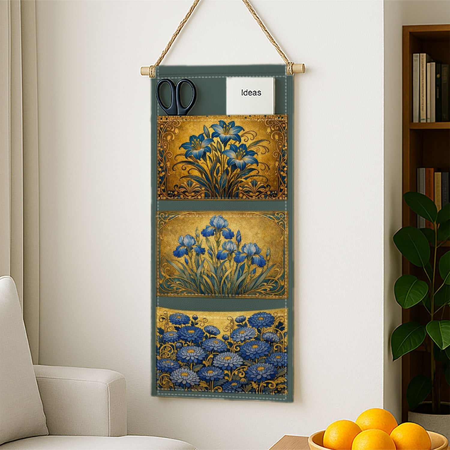 Charming Floral Hanging Storage Solution for Your Home