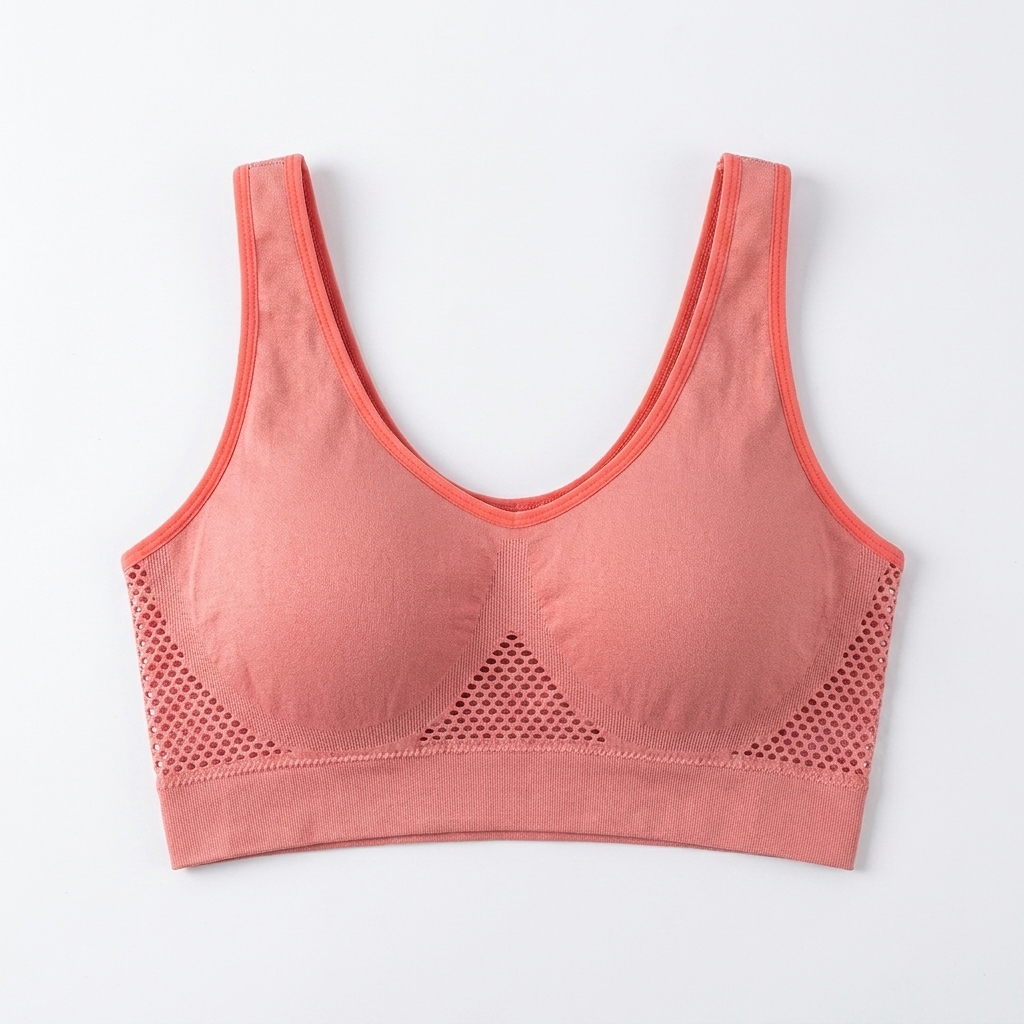 EmbraLuxe™ – Wireless Plus-Size Lift Bra with Airy Mesh Wings