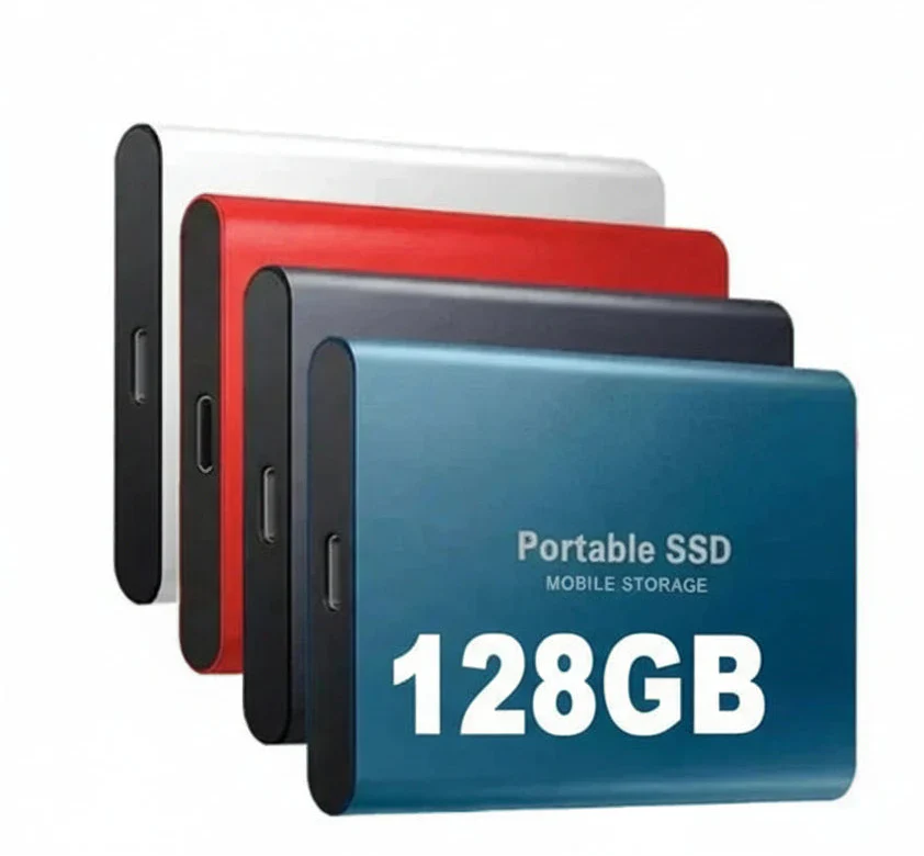 External SSD 128GB | Read/Write Speeds Up to 550 MB/s | Shock Resistant