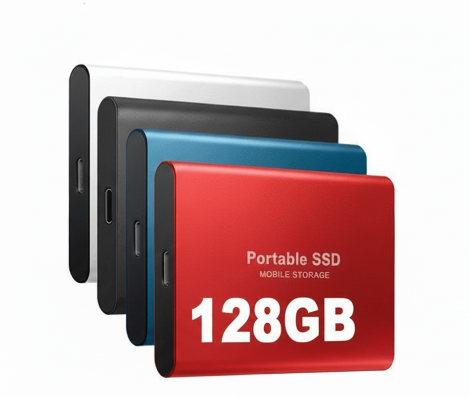 External SSD 128GB | Read/Write Speeds Up to 550 MB/s | Shock Resistant