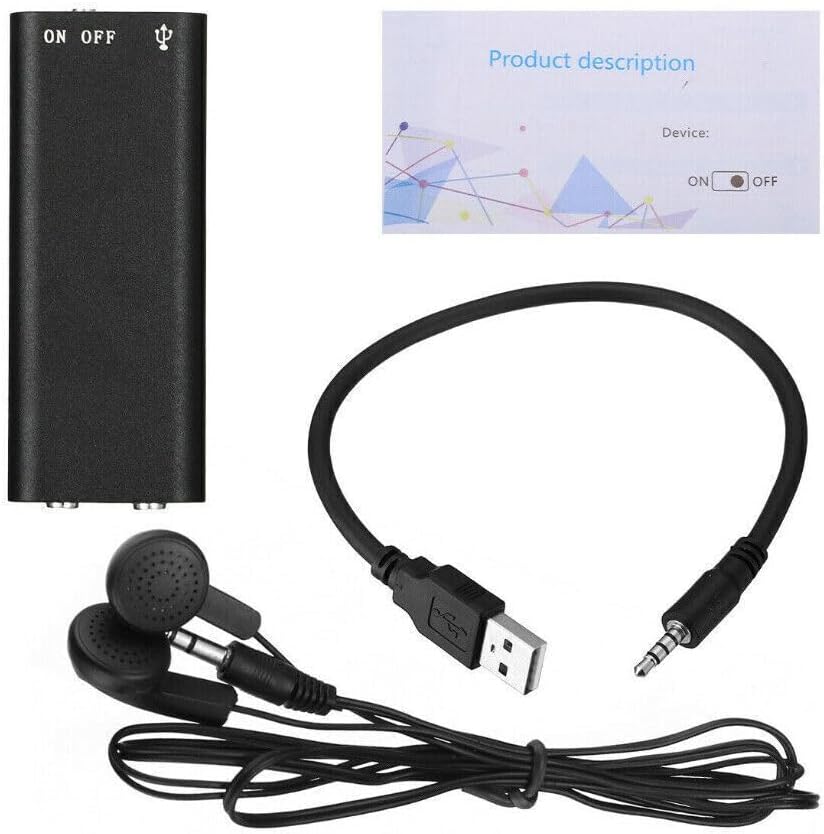Dictation Device | Portable Audio Recorder | One-Button Recording | MicroSpy