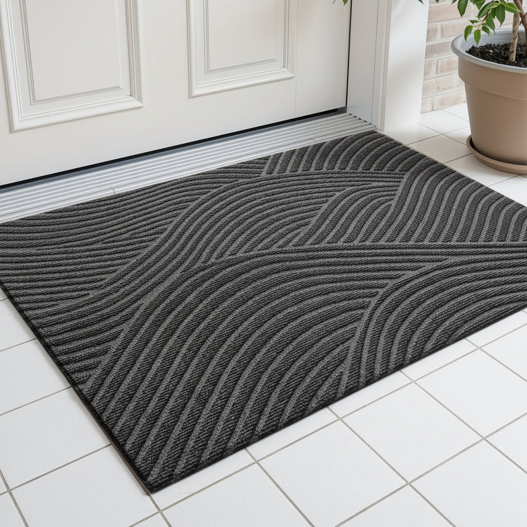 Stylish Non-Slip Geometric Entryway Mat for Your Home