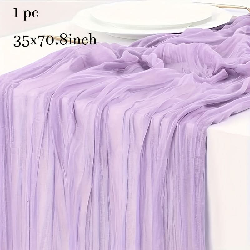 Crinkled Cheese Tablecloth for Stylish Boho and Holiday Decor