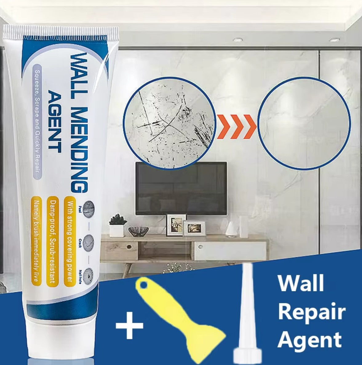 PurePatch™ — Instantly Transform Walls from Cracked to Flawless Without the Mess or Stress