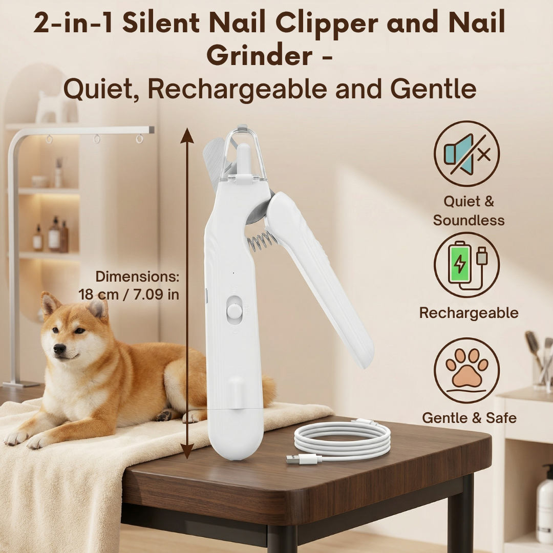 SereniPaws™ — Calm Your Pup Instantly with Silent, Stress-Free Nail Care
