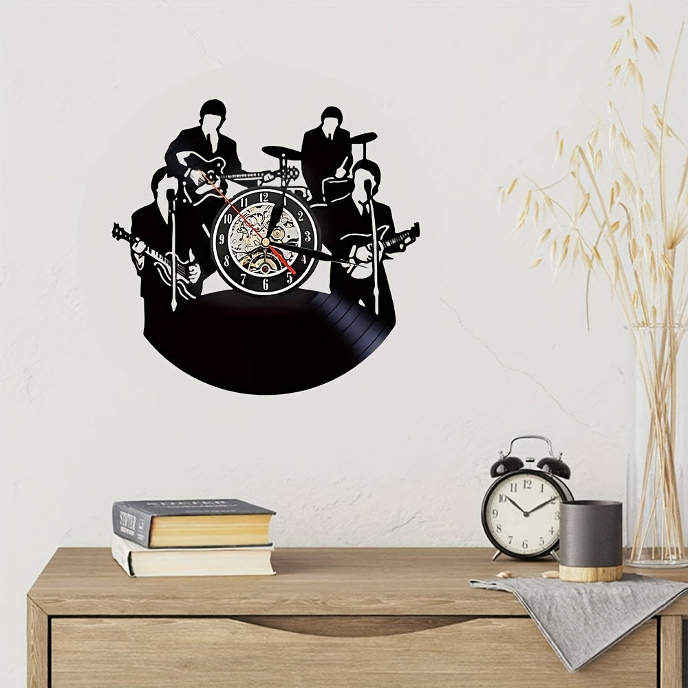 GrooveTime – Classic Vinyl Record Wall Clock