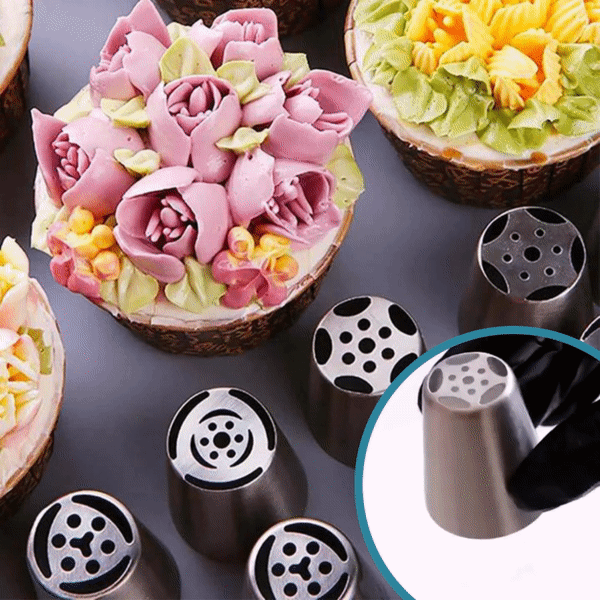 LushPetal™ Tulip Nozzle Set — Unleash Stunning Cakes That Captivate and Inspire Every Celebration
