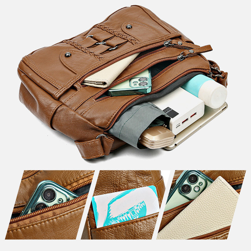 VeroLuxe™ Soft PU Leather Bag — Glide Through Your Day with Unshakable Style and Effortless Control
