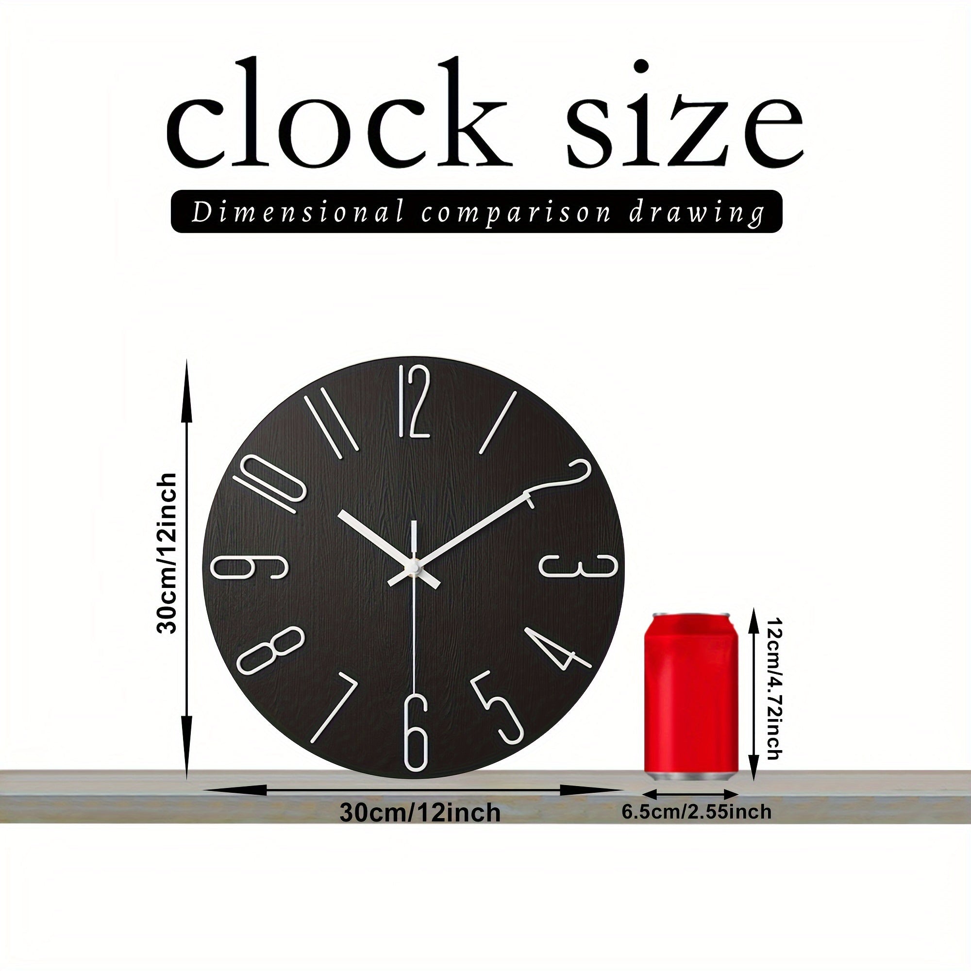 Sleek and Silent Frameless Wall Clock for Modern Homes
