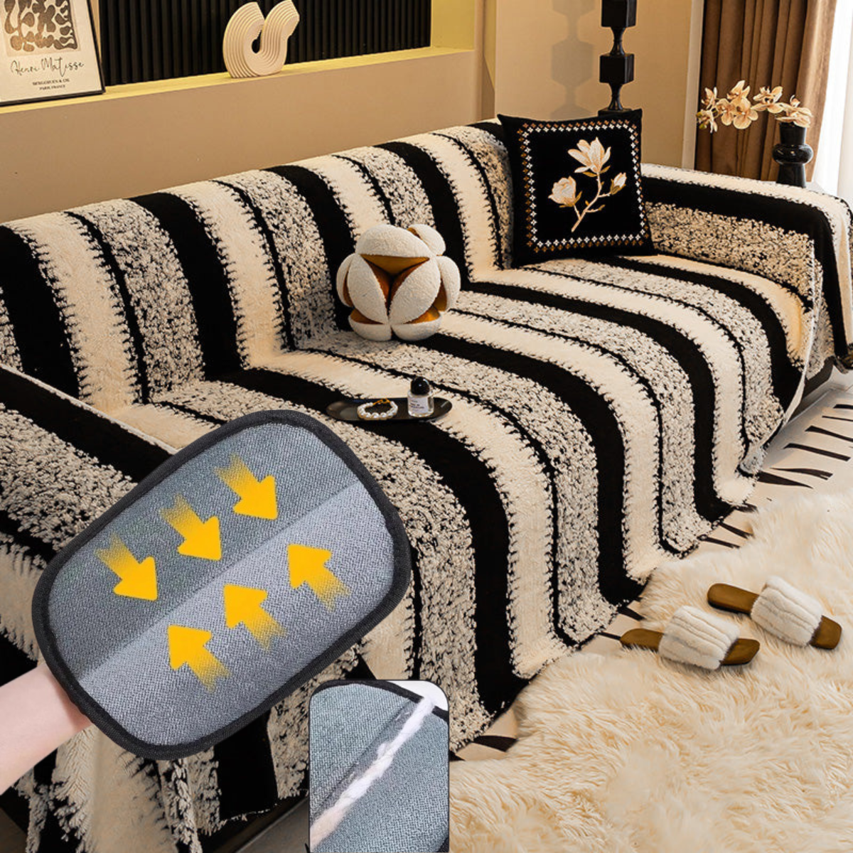 LumiNest™ Plush Sofa Cover — Wrap Your Sofa in Unshakable Comfort and Plush Luxury