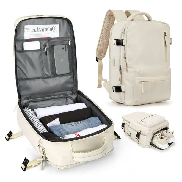 Stylish 35L Travel Backpack for Women | Water-Resistant & Secure