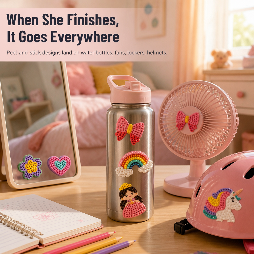 PrismPearl™ — Swap Screen Time for Sparkly Bead Stickers Kids Crave