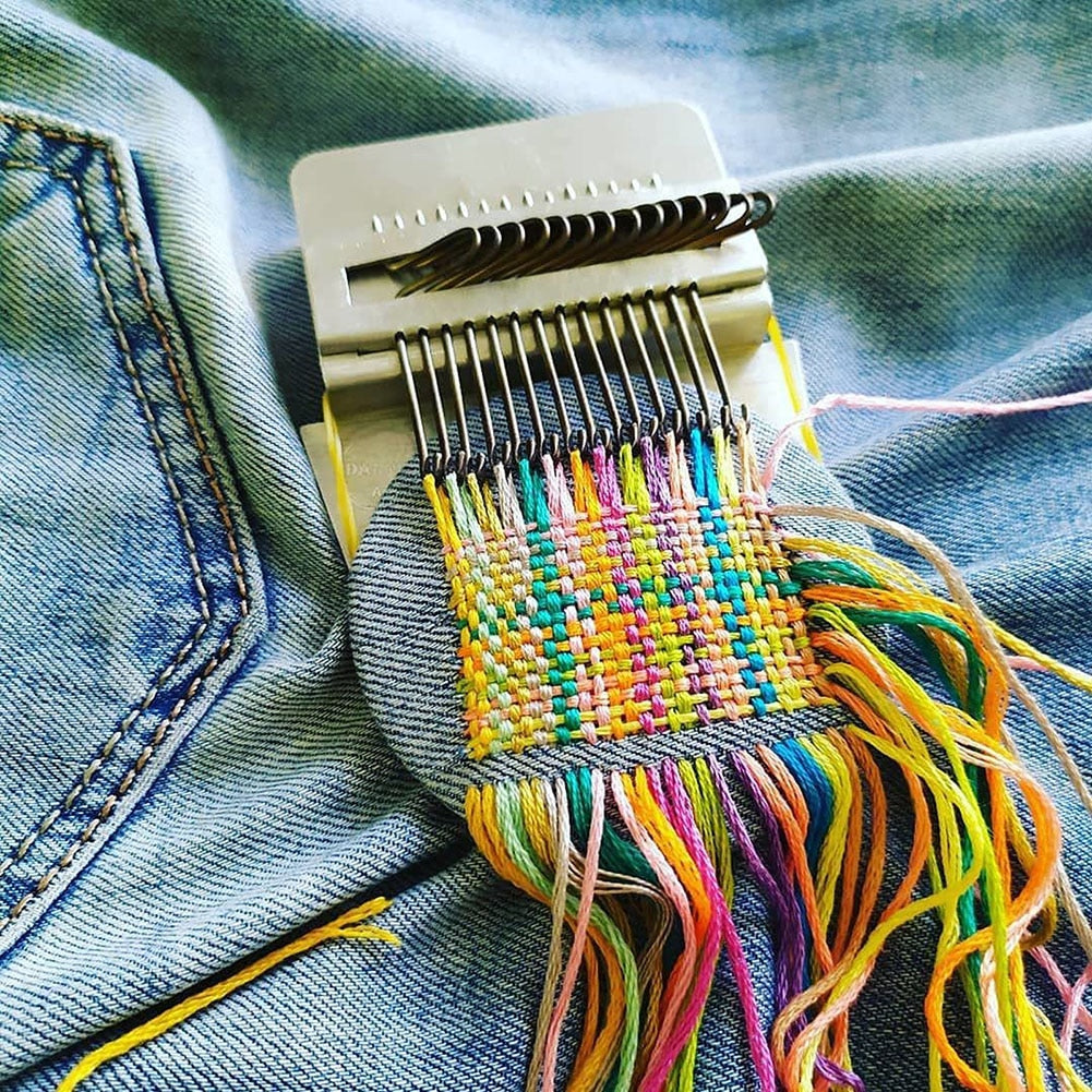 StitchCraft™ Mini Loom — Instantly Revive Your Clothes with Stunning, Stress-Free Creativity