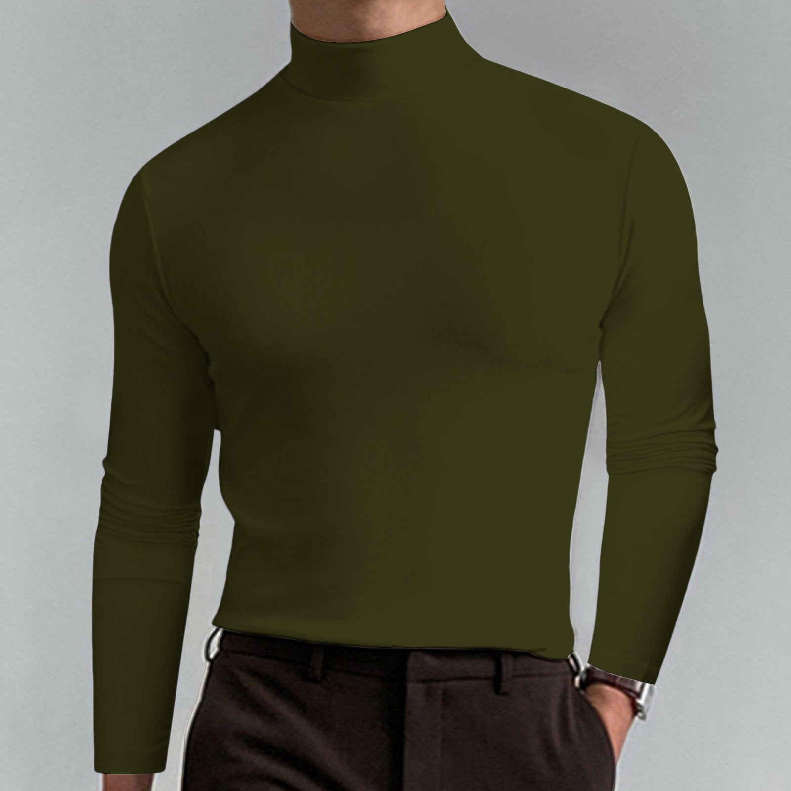 Marsilio™ – Men’s Sculpting Slim-Fit Mock Turtleneck