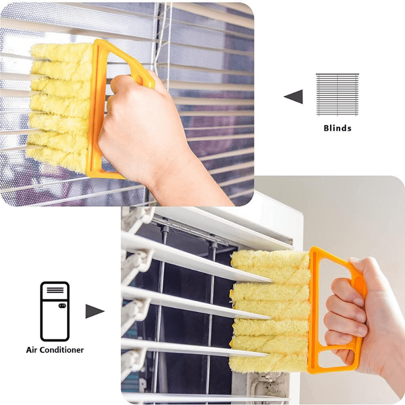 Washable Microfiber Brush for Cleaning Windows and Blinds