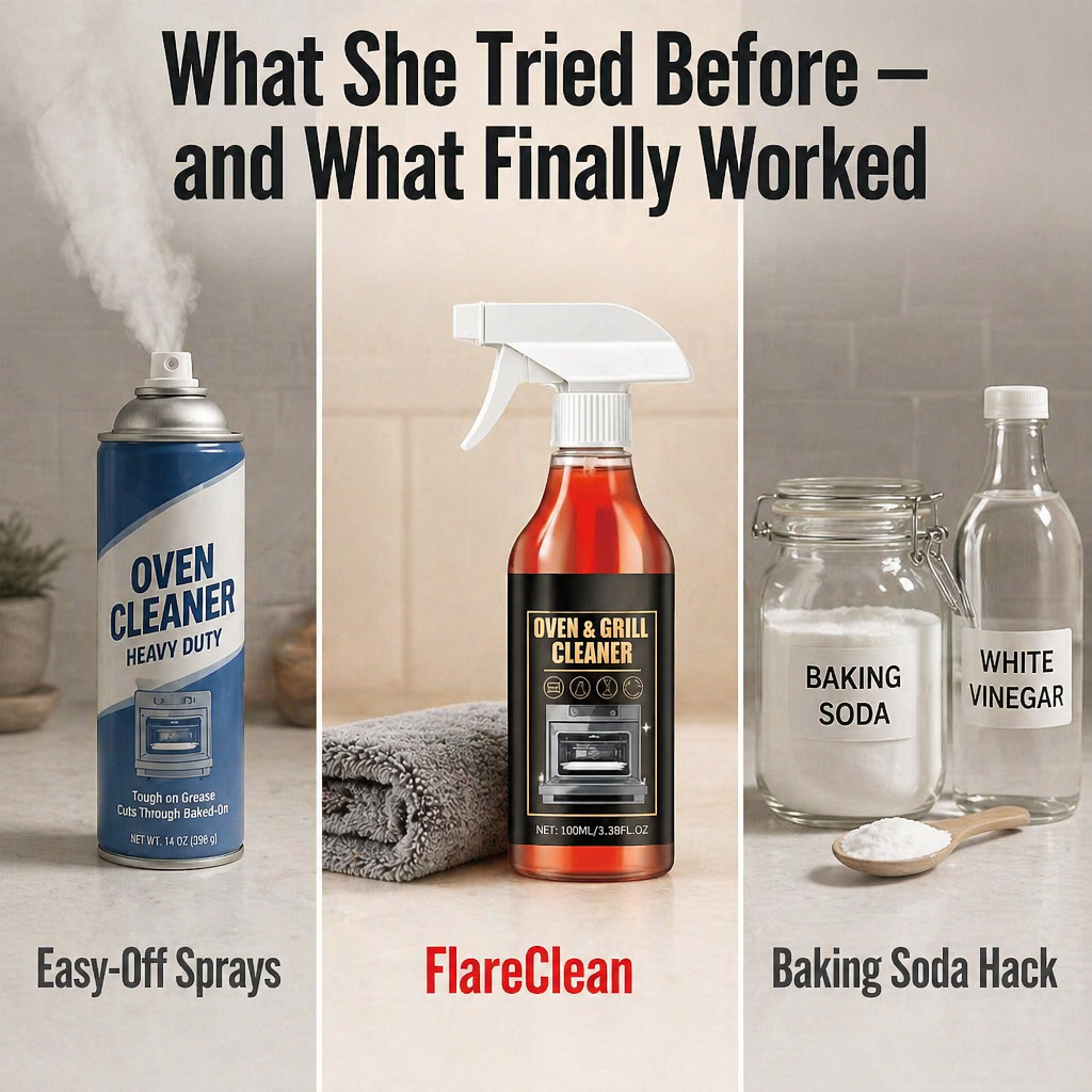 FlareClean™ — Break Down Year-Old Oven Grease in Just 5 Minutes