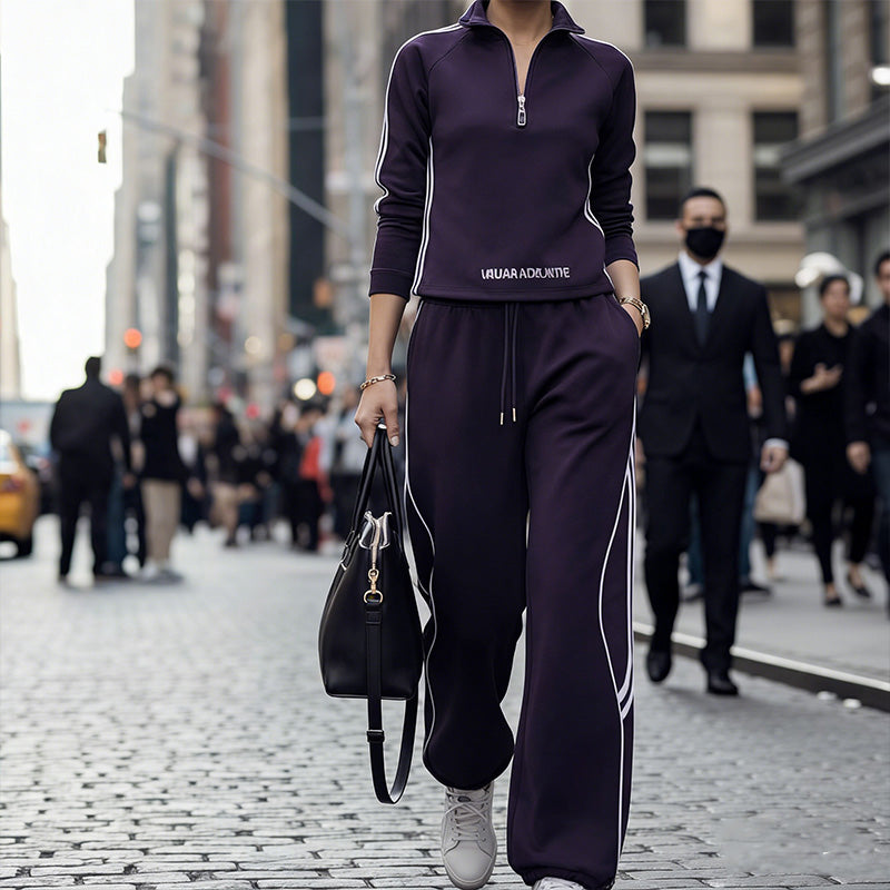 LunaVibe™ Two-Piece Athleisure Set — Luxurious Comfort That Moves With Your Confidence All Day Long