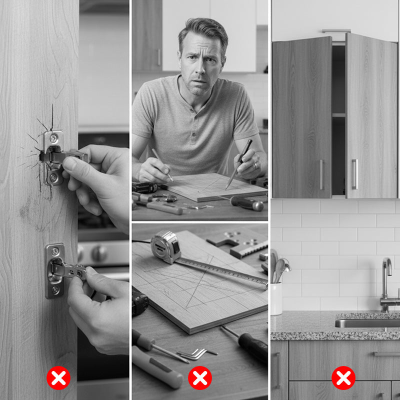 PrecisionGrip™ — Lock in Perfect Hinge Placement for Flawless Cabinet Doors Every Time