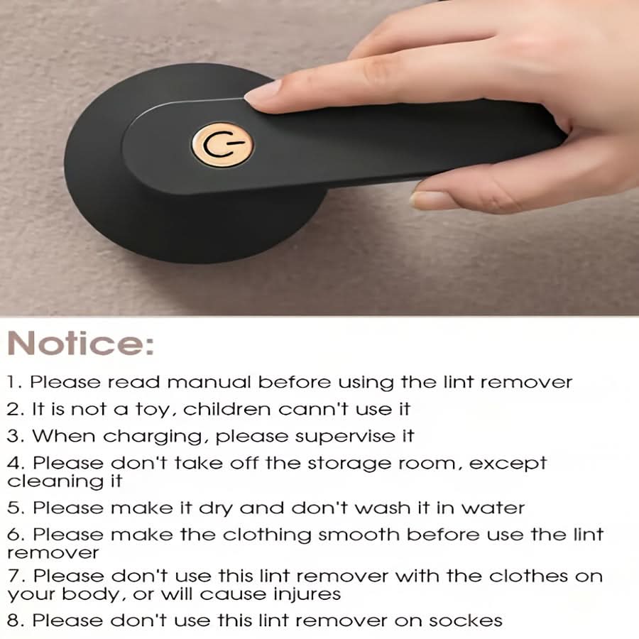 Portable Fabric Shaver with USB Rechargeable Function for Lint Removal