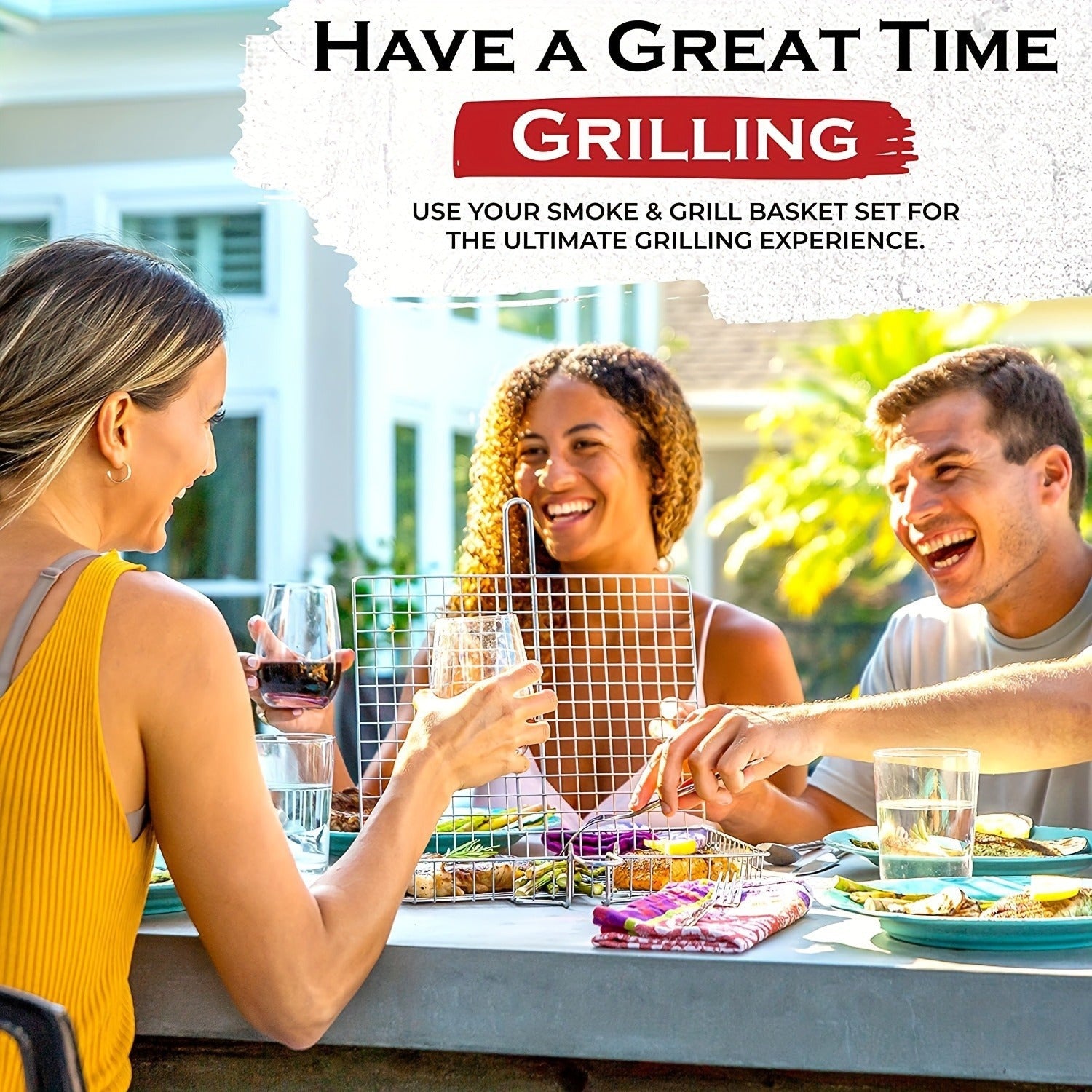 GrillMaster Pro – Iron Basket for Effortless Flipping & Grilling