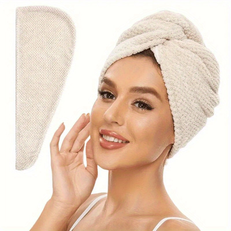AquaCloud - Ultra-Absorbent Microfiber Hair Wrap for Quick Drying