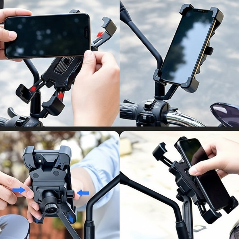 RideSecure - Vibration-Resistant Phone Mount for Bikes & Motorcycles