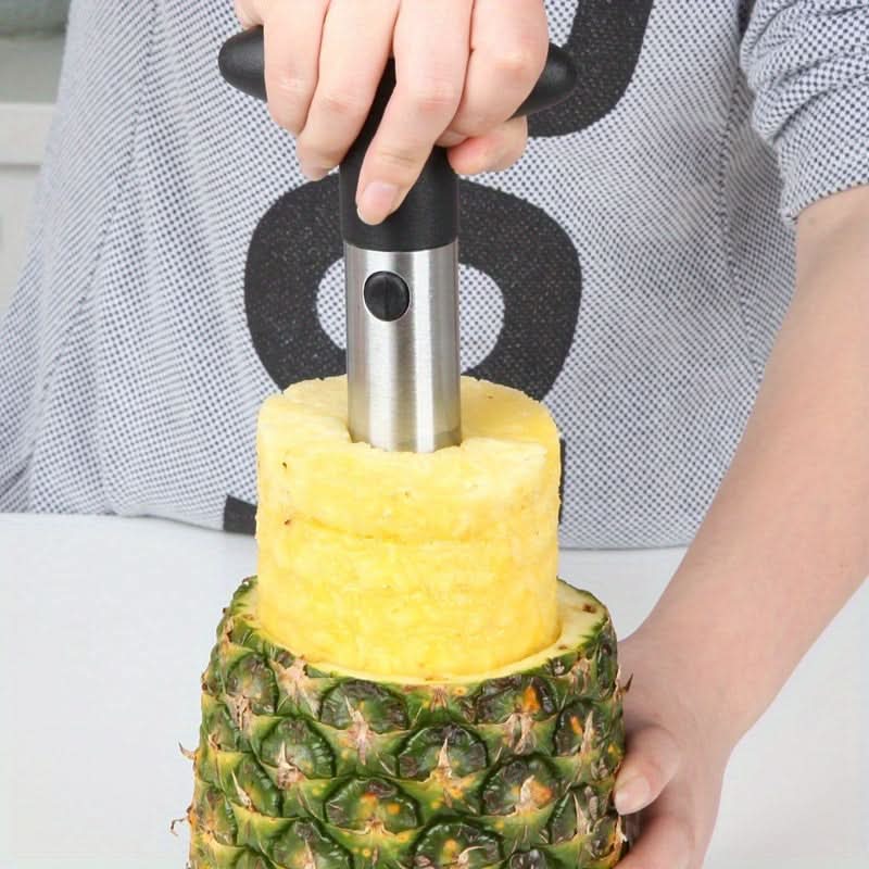 Stainless Steel Tool for Coring and Slicing Pineapples