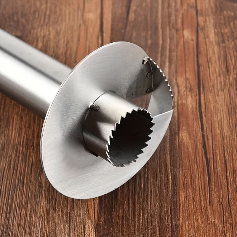 Stainless Steel Tool for Coring and Slicing Pineapples