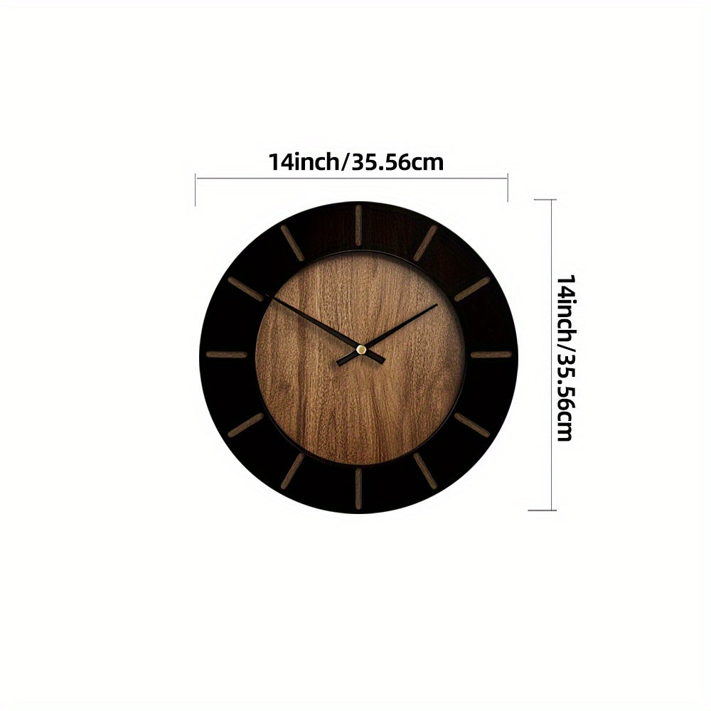 Serenity Timepiece – Quiet Wooden Wall Clock for Home Elegance